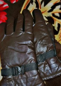 Leather Full Finger Gloves For Men
