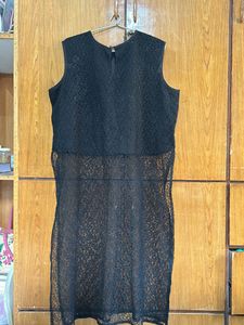 Black Net Kurti