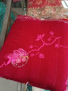 Elegant Maroon Saree