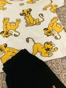 Cute Lion King Shorts Set