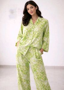 Fluorescent Green Printed Co-ords (Women)
