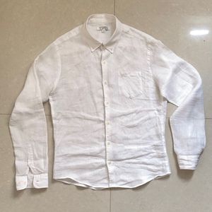TOPTEN LINEN WHITE SHIRT