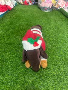 DACHSHUND SANTA DOOR STOPPER