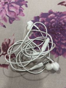 White Wired Earphones