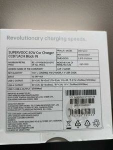 OPPO 80W SUPERVOOC New Car Charger