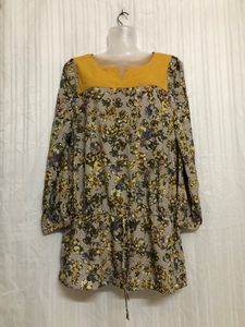 Multi Colour Long Sleeve Dress