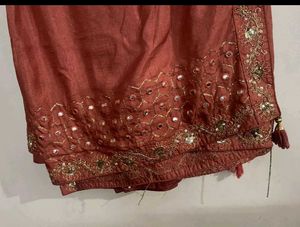 Saree With Stitched Blouse.