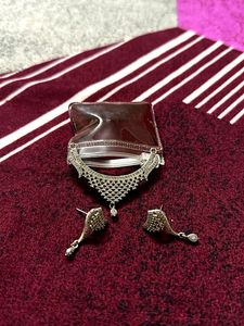 AD Anti Tarnish mangalsutra & Earrings