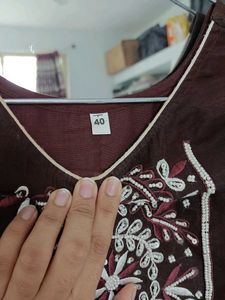 Brown stylish Kurti