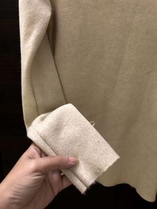 Beige Long Sleeve Sweater Top