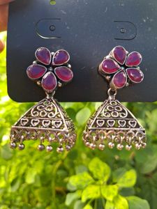 Floral Jhumka Earrings