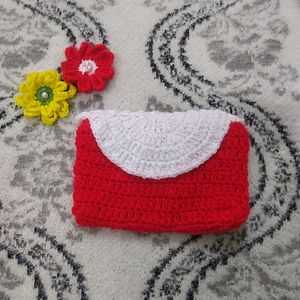 Crochet Strawberry Wallet 👛