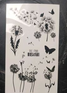 Temporary tattoo- Butterfly and flower