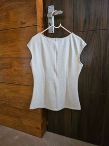 Beige Embellished Top