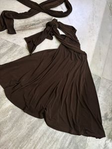 Brown Convertible Dress