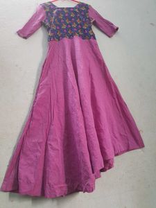 Pink Embroidered Dress