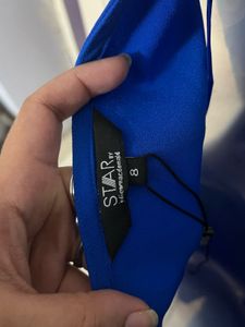 Pintrest Blue Embellished Party Dress