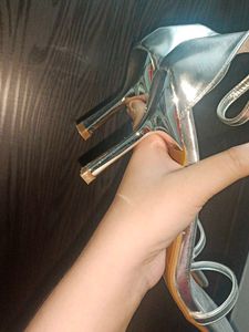 Zara Silver Heels