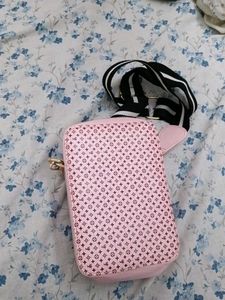 Pink Monogram Crossbody Bag