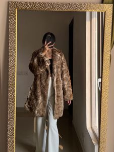 H&amp;M Fluffy Loose Fit Fur Coat