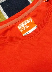 Superdry Orange Sleeveless Tshirt!