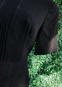 Elegant Black Chiffon Dress