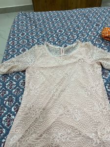Elegant Pink Lace Top