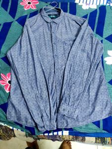 Blue Checked Casual Shirt