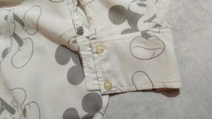 Bershka Branded MickeyMouse Cute Crop Shirt❤️