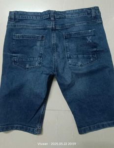 Blue DENIM Jeans Short, Size 34