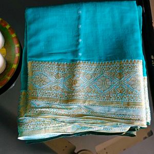 🛍️ Teal Saree ⭐⭐⭐⭐⭐