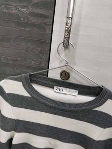 Women Striped Round Neck 🩶