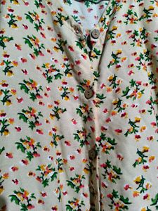 Gufrina Floral Print Kurta M