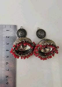 92.5 Sterling Silver Jhumka Earrings