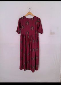 Patterned Midi Dress