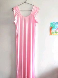 Elegant Pink Nightgown with robe