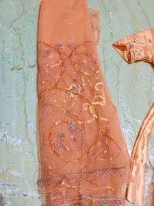 Net One Piece Gown With Dupatta