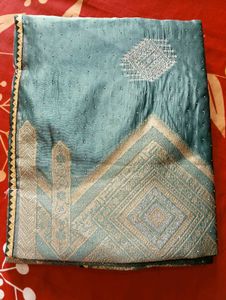 Sea Green Banarasi Silk Saree