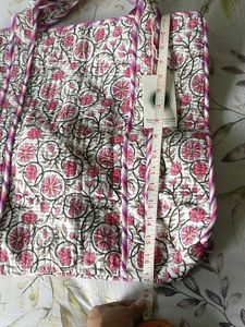 Floral Print Tote Bag