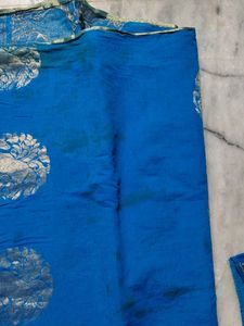 Blue  Cotton Saree