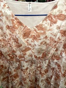 Floral Chiffon Maxi Dress