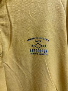 Lee Cooper Yellow Polo T-Shirt
