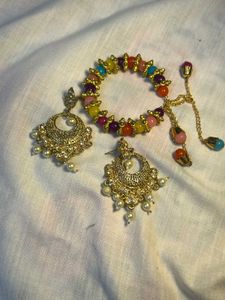 Indian Earrings with Free Bracelet
