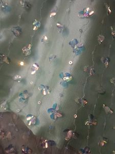 Green Net Girls Dress