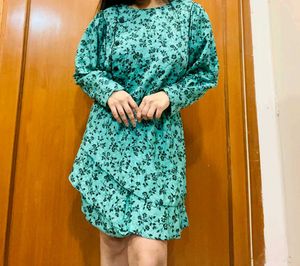 Vintage Floral Print Dress