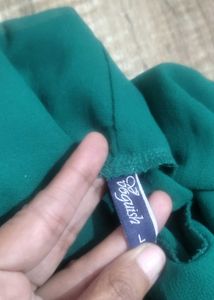 Formal Green Straight Top