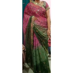 Sequence Work Saree 💞