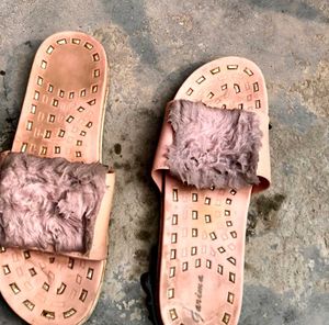 Fuzzy Slide Sandals