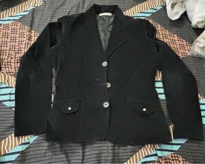 Incense Black Blazer Coat- Fits Bust 34/36