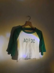 AC DC Crop Top